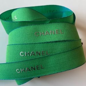 100% Genuine Chanel Ribbon One Yard Spring Green